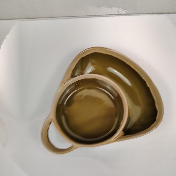 LTD Commodities Ceramic Divided Chip and Dip Modern Stoneware - Picture 3 of 5